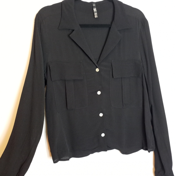 Zara TRF collection button down blouse - Picture 3 of 4